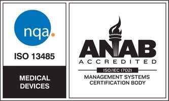 iso 13485 Anab Accredited medical devices badge